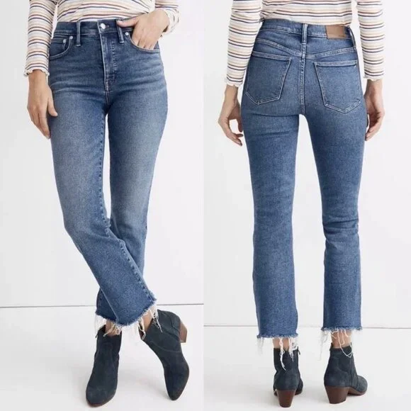 Women's Madewell Cali Demi-Boot Jeans Size 28 - Picture 1 of 6